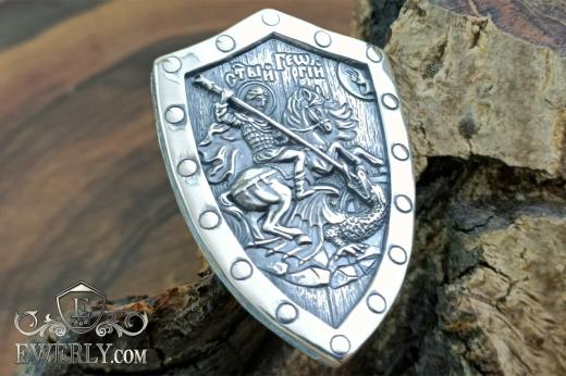 Pendant-shield with St. George the Victorious, фото