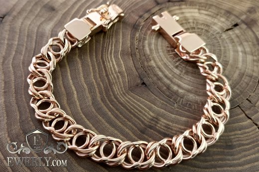 Bracelet "Arabic bismarck" of gold, фото